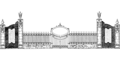 BRAMA DWUSKRZYDŁOWA 400*150 CM OLA2